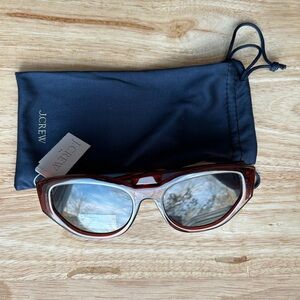 J. Crew Tortoise Shell Sunglasses with Black Case